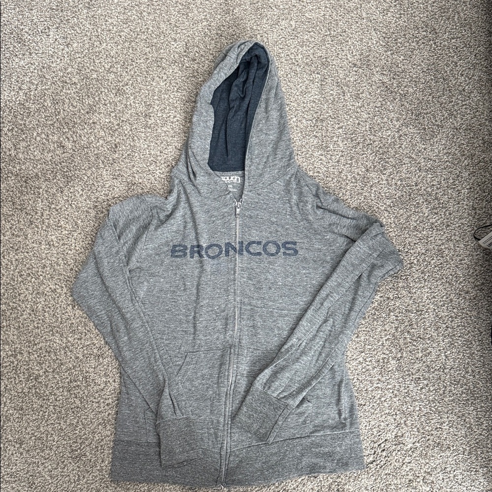 Touch by Alyssa Milano Heather Gray Broncos Hoodie
